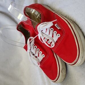 Vans Off The Wall Red Sneakers Women's 8.5/ Men's 7